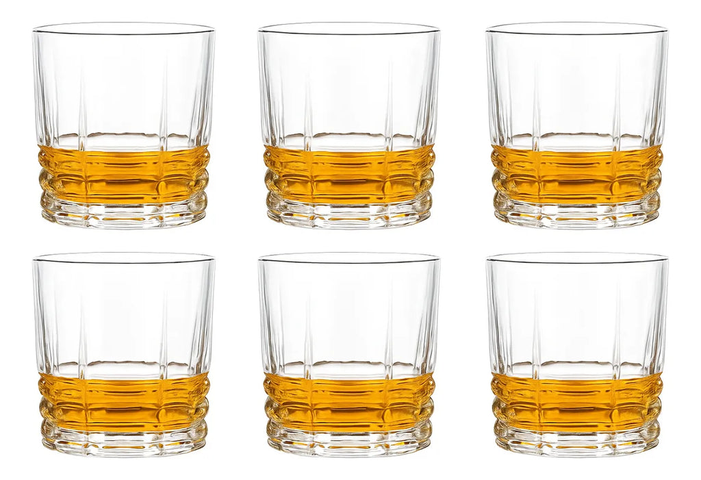 Jogo de Copos de Vidro para Whisky e Licor 315ml – 6 Peças Premium