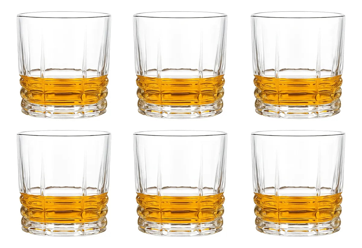 Jogo de Copos de Vidro para Whisky e Licor 315ml – 6 Peças Premium