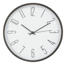 Relógio de Parede 30cm Vidro Moderno Marrom Escuro com Branco – Espresione
