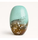 Vaso Decorativo em Vidro Estilo Murano Verde Claro 26CM