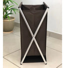 Cesto de Roupas Dobrável Love Marrom 63 x 38 cm