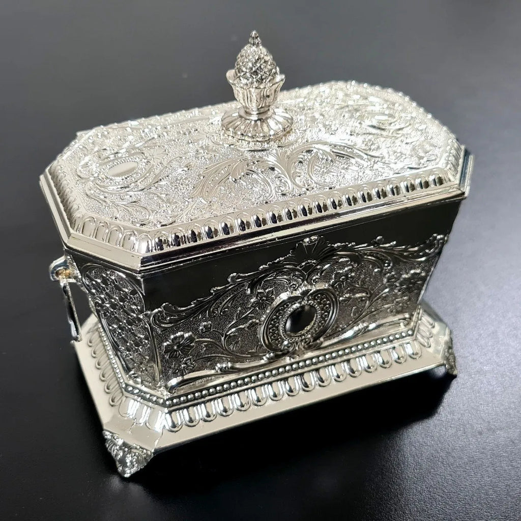 Açucareiro Acabamento Fino em Metal 14x9 Prateado