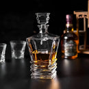 Decanter de Vidro 750ml Luxo para Whisky Licor Design Elegante