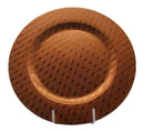 Sousplat Plástico Bronze com Relevo – Design Mosaico | 33 x 33 cm
