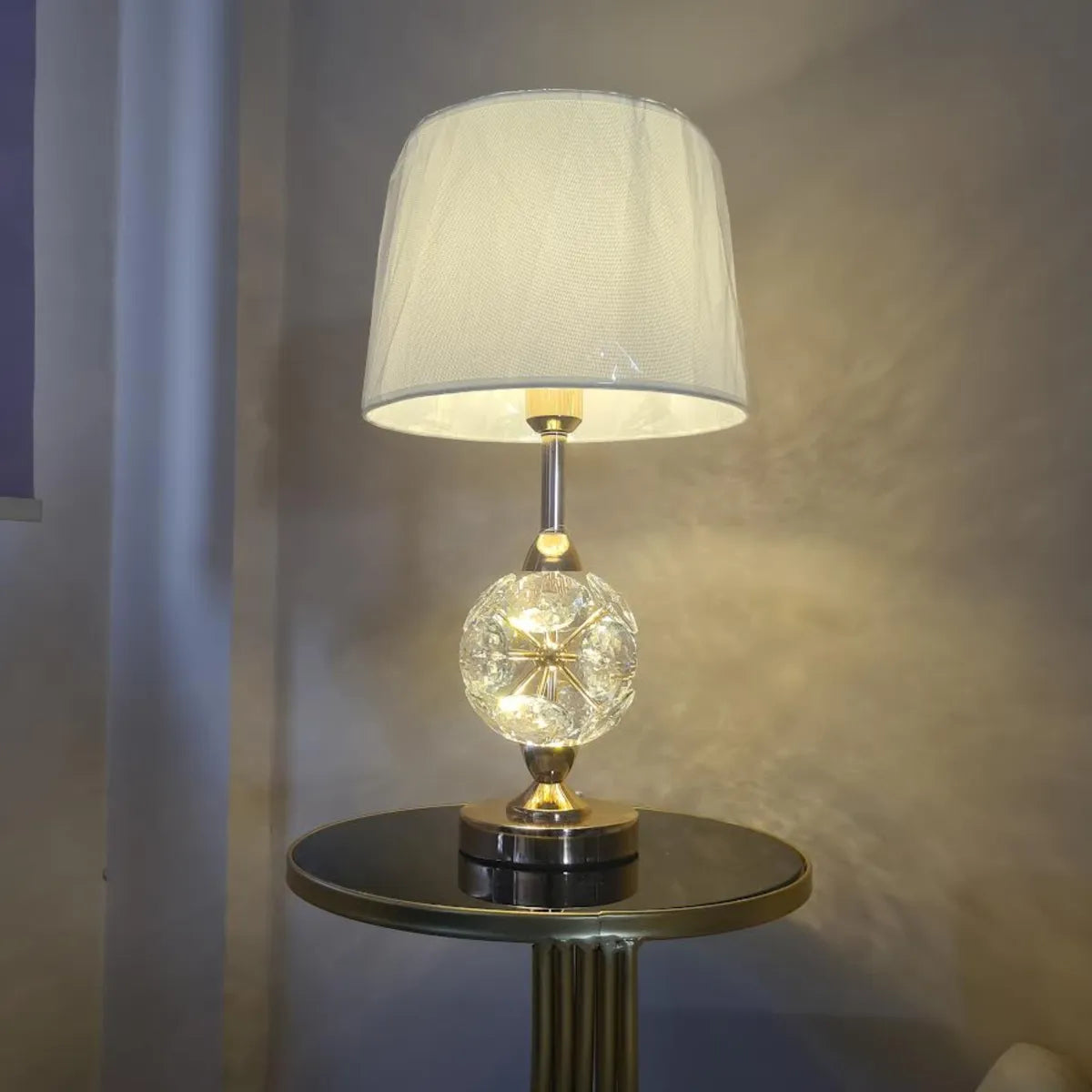 Abajur Decorativo Rosé Gold e Branco 54x30cm