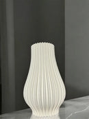 Vaso Decorativo de Cerâmica Branco Floral Elegance 30x19