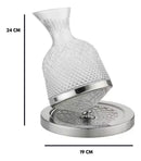 Decanter Vinho 1,5l Vidro Giratório 360°