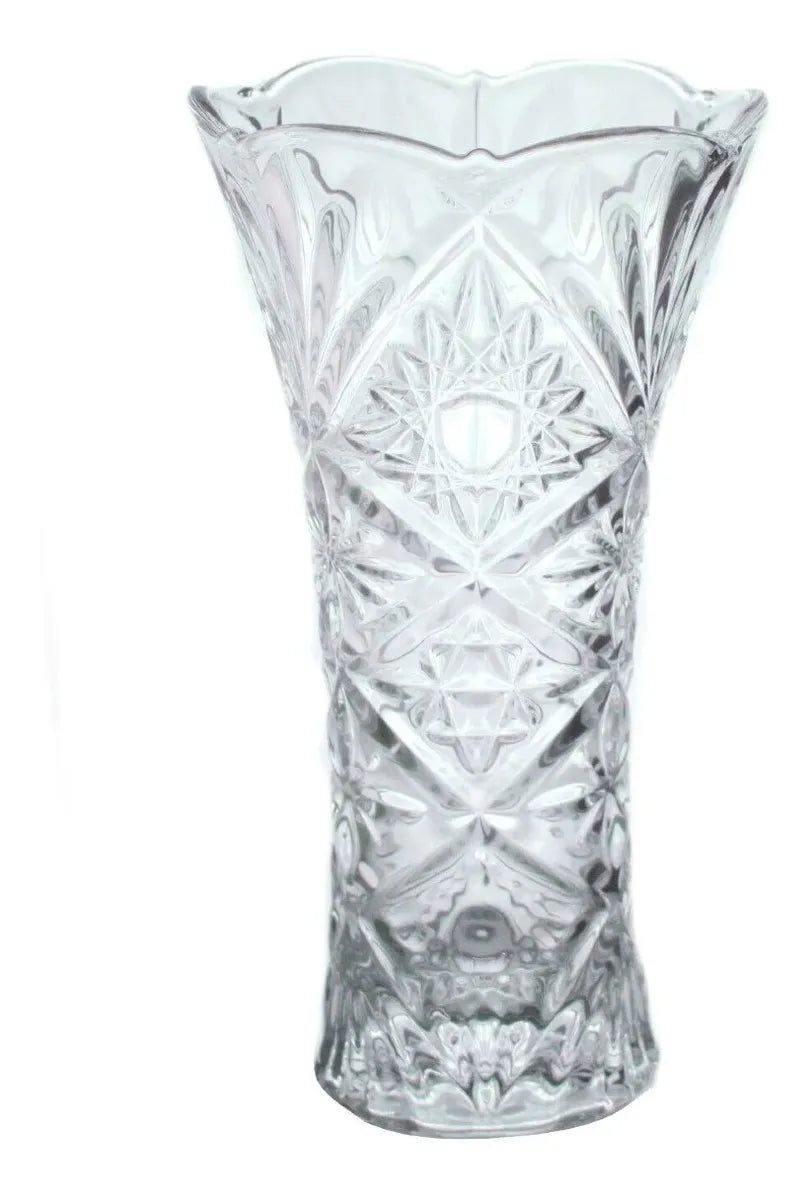 Vaso de Vidro Decorativo para Flores e Interiores – 23 x 13 cm | Transparente