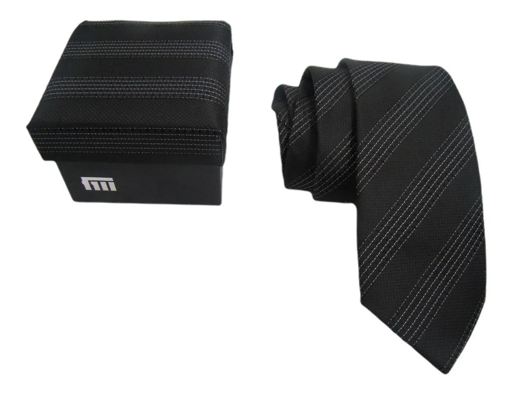 Gravata Masculina 1200 Fios em Microseda Fatto a Mano + Caixa Presente – Luxo 7 cm