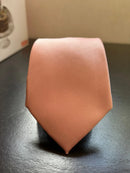 Gravata Masculina de Microseda Rosa Lisa Luxo – Fatto a Mano 146 cm Brilhosa para Padrinho e Eventos