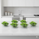 Jogo de Sobremesa em Vidro Bowl 250ml – Tigelas para Petiscos com 6 Peças