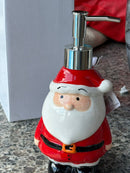 Dispenser Manual Sabonete Liquido Natal Papai Noel 235ml Vermelho