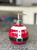 Dispenser Manual Sabonete Liquido Natal Papai Noel 400ml Vermelho