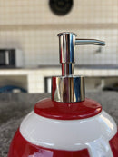 Dispenser Manual Sabonete Liquido Natal Papai Noel 400ml Vermelho