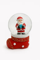 Mini Globo Terrestre Bola De Neve Decorativo Natal Presente Vermelho