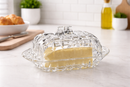 Manteigueira de Vidro Lapidado com Tampa 250g Elegance