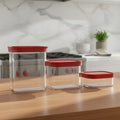 Conjunto 3 Potes Hermeticos Empilháveis Helsim